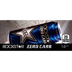 DS42RZC16 - Rockstar Zero Carb Label (16oz Can with Calorie) - 1 3/4" x 3 19/32"