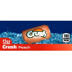 DS42CP12 - Crush Peach Label (12oz Can with Calorie) - 1 3/4" x 3 19/32"