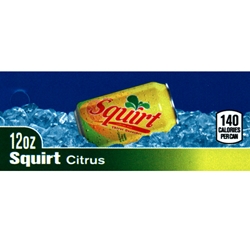 DS42SC12 - Squirt Citrus Label (12oz Can with Calorie) - 1 3/4" x 3 19/32"