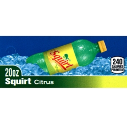 DS42SC20 - Squirt Citrus Label (20oz Bottle with Calorie) - 1 3/4" x 3 19/32"