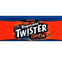 DS42TTO - Tropicana Twister Orange Soda Label - 1 3/4" x 3 19/32"