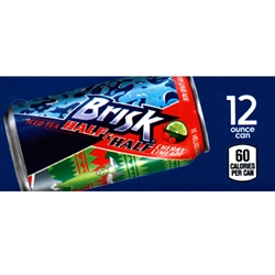 DS42BHHITCL12 - Brisk Half & Half Iced Tea/Cherry Limeade Label (12oz Can with Calorie) - 1 3/4" x 3 19/32"