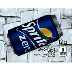 DS25SZ12 - Sprite Zero Label (12oz Can with Calorie) - 2 5/16" x 3 1/2"
