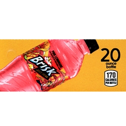 DS42BPL20 - Brisk Pink Lemonade Label (20oz Bottle with Calorie) - 1 3/4" x 3 19/32"