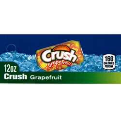 DS42CRGF12 - Crush Grapefruit Label (12oz Can with Calorie) - 1 3/4" x 3 19/32"