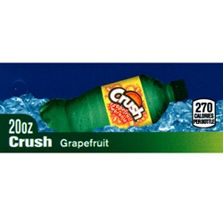 DS42CRGF20 - Crush Grapefruit Label (20oz Bottle with Calorie) - 1 3/4" x 3 19/32"