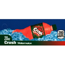 DS42CRW20 - Crush Watermelon Label (20oz Bottle with Calorie) - 1 3/4" x 3 19/32"
