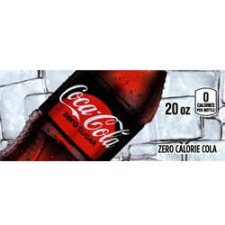 DS42CZS20 - Coke Zero Sugar (20oz Bottle with Calorie) - 1 3/4" x 3 19/32"