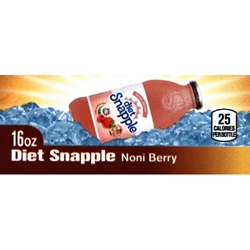 DS42SNBD16 - Diet Snapple Noni Berry Label (16oz Bottle with Calorie) - 1 3/4" x 3 19/32"