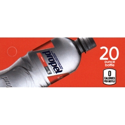 DS42PEWP20 - Propel Electrolyte Water Peach Label (20oz Bottle with Calorie) - 1 3/4" x 3 19/32"