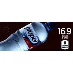 DS42PEWBC169 - Propel Electrolyte Water Black Cherry Label (16.9oz Bottle with Calorie) - 1 3/4" x 3 19/32"