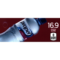 DS42PEWB169 - Propel Electrolyte Water Berry Label (16.9oz Bottle with Calorie) - 1 3/4" x 3 19/32"