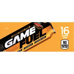 DS42MDGFCTS16 - Mt. Dew Game Fuel Charged Tropical Strike Label (16oz Can with Calorie) - 1 3/4" x 3 19/32"