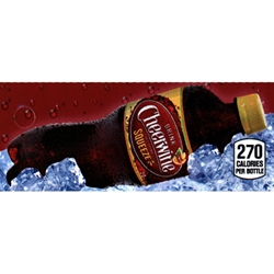 DS42CWS20 - Cheerwine Squeeze Label (20oz Bottle with Calorie) - 1 3/4" x 3 19/32"