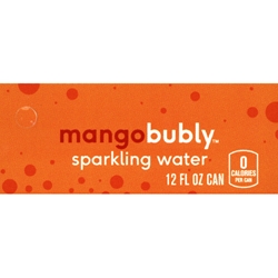 DS42BM12 - Bubly Sparkling Water Mango Label (12oz Can with Calorie) - 1 3/4" x 3 19/32"