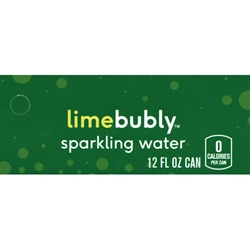 DS42BLI12 - Bubly Sparkling Water Lime Label (12oz Can with Calorie) - 1 3/4" x 3 19/32"