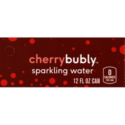 DS42BCH12 - Bubly Sparkling Water Cherry Label (12oz Can with Calorie) - 1 3/4" x 3 19/32"