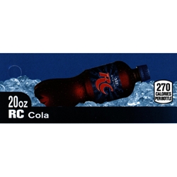 DS42RC20 - RC Cola Label (20oz Bottle with Calorie) - 2 5/16" x 3 1/2