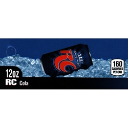 DS42RC12 - RC Cola Label (12oz Can with Calorie) - 2 5/16" x 3 1/2