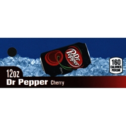 DS42DRPC12 - Dr Pepper Cherry Label (12oz Can with Calorie) - 1 3/4" x 3 19/32"