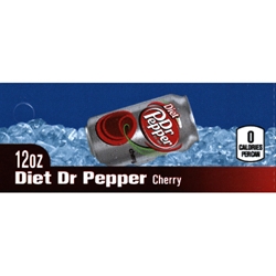 DS42DRPCD12 - Diet Dr Pepper Cherry Label (12oz Can with Calorie) - 1 3/4" x 3 19/32"