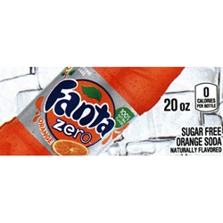 DS42FZO20  - Fanta Zero Orange Label (20oz Bottle with Calorie) - 1 3/4" x 3 19/32"