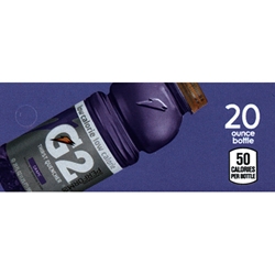 DS42G2G20 - Gatorade G2 Grape Label (20oz Bottle with Calorie) - 1 3/4" x 3 19/32"