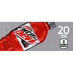 DS42MDDCR20 - Diet Mt. Dew Code Red Label (20oz Bottle with Calorie) - 1 3/4" x 3 19/32"