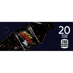 DS42MDPB20 - Mt. Dew Pitch Black Label (20oz Bottle with Calorie) - 1 3/4" x 3 19/32"