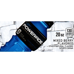 DS42PMBB20 - Powerade Mountain Berry Blast Label (20oz Bottle with Calorie) - 1 3/4" x 3 19/32"