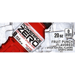 DS42PZFP20 - Powerade Zero Fruit Punch Label (20oz Bottle with Calorie) - 1 3/4" x 3 19/32"