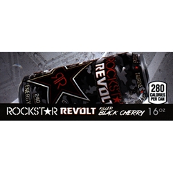 DS42RRKBC16 - Rockstar Revolt Killer Black Cherry Label (16oz Can with Calorie) - 1 3/4" x 3 19/32"