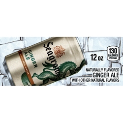 DS42SGA12 - Seagram's Ginger Ale Label (12oz Can with Calorie) - 1 3/4" x 3 19/32"