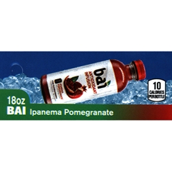 DS42BIP18 - BAI Ipanema Pomegranate Label (18oz Bottle with Calorie) - 1 3/4" x 3 19/32"