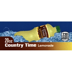 DS42CT20 - Country Time Lemonade Label (20 oz Bottle with Calorie) - 1 3/4" x 3 19/32"