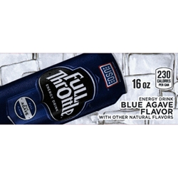 DS42FTEBA16 - Full Throttle Energy Blue Agave Label (16oz Can with Calorie) - 1 3/4" x 3 19/32"