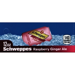 DS42SGAR12 - Schweppes Raspberry Ginger Ale Label (12oz Can with Calorie) - 1 3/4" x 3 19/32"