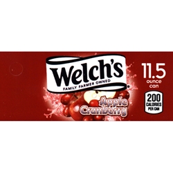 DS42WAC115 - Welch's Apple Cranberry Label (11.5oz Can with Calorie) - 1 3/4" x 3 19/32"