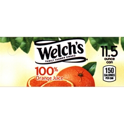 DS42WOJ115 - Welch's 100% Orange Juice Label (11.5oz Can with Calorie) - 1 3/4" x 3 19/32"