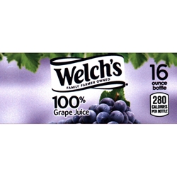 DS42WGJ16 - Welch's 100% Grape Juice Label (16oz Bottle with Calorie) - 1 3/4" x 3 19/32"