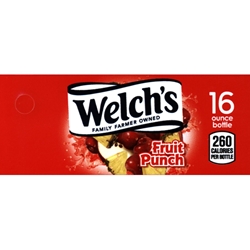 DS42WFP16 - Welch's Fruit Punch Label (16oz Bottle with Calorie) - 1 3/4" x 3 19/32"