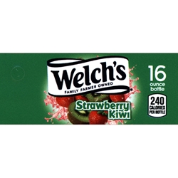 DS42WSK16 - Welch's Strawberry Kiwi Label (16oz Bottle with Calorie) - 1 3/4" x 3 19/32"