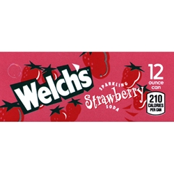 DS42WSS12 - Welch's Strawberry Soda Label (12oz Can with Calorie) - 1 3/4" x 3 19/32"