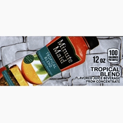 DS42MMTB12 - Minute Maid Tropical Blend Label(12oz Bottle with Calorie) - 1 3/4" x 3 19/32"