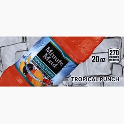 DS42MMTP20 - Minute Maid Tropical Punch Label (20oz Bottle with Calorie) - 1 3/4" x 3 19/32"