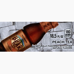 DS42GPTP185 - Gold Peak Peach Tea (18.5oz Bottle with Calorie) - 1 3/4" x 3 19/32"