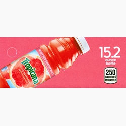DS42TRRG152 - Tropicana Ruby Red Grapefruit Label (15.2oz Bottle with Calorie) - 1 3/4" x 3 19/32"