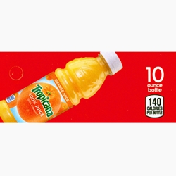 DS42TOJ10 - Tropicana Orange Juice Label (10oz Bottle with Calorie) - 1 3/4" x 3 19/32"