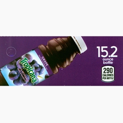 DS42TG152 - Tropicana Grape Label (15.2oz Bottle with Calorie) - 1 3/4" x 3 19/32"