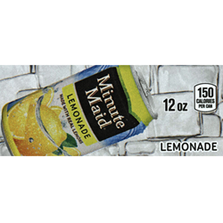 DS42MML12 - Minute Maid Lemonade Label (12oz Can with Calorie) - 1 3/4" x 3 19/32"